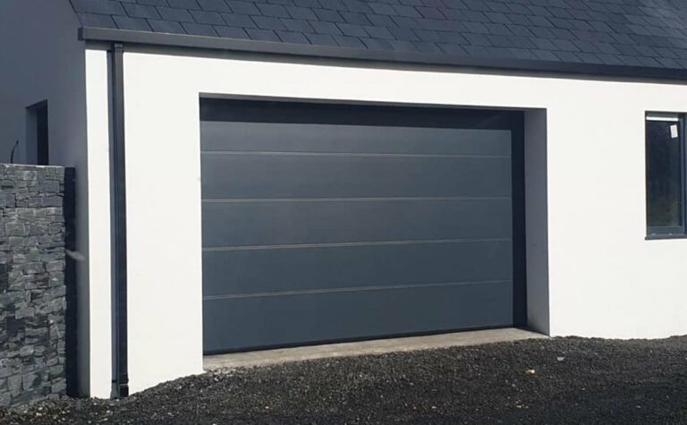 Garage Door Systems New Build Anthracite Trend Sectional After