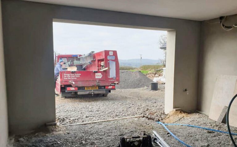 Garage Door Systems New Build Anthracite Trend Sectional Before