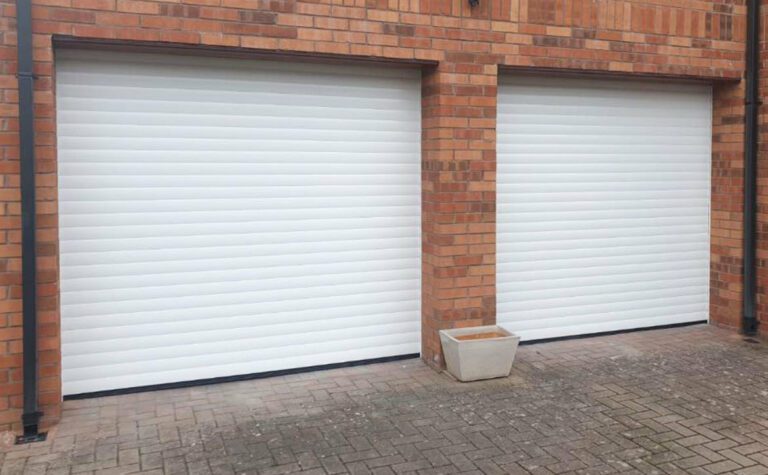 Garage Door Systems White ThermaRoll Insulated Roller After