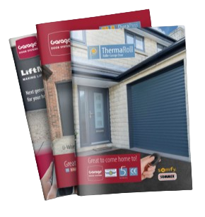 Image of three Garage Door Systems Brochures