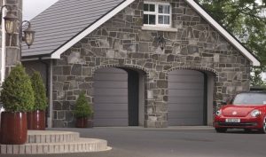 DuraTherm Insulated M-Ribbed Sectional Garage Doors in Anthracite Grey