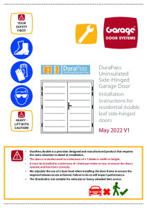 Screenshot of DuraPass Uninsulated Fitting Instructions