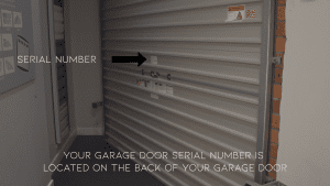 Frame from video DuraRoll Single Skin Steel Roller Garage Door Finding Your Garage Door Serial Number