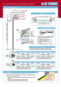 Screenshot of DuraRoll Technical Information