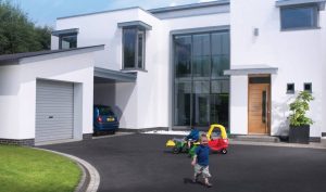 DuraRoll Single Skin Roller Garage Door in Goosewing Grey