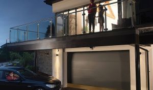 DuraTherm Insulated L-Ribbed Sectional Garage Door in Anthracite Grey