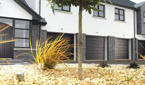 Black DuraTherm Insulated M-Ribbed Sectional Garage Doors