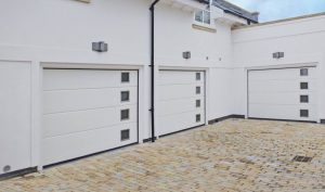 DuraTherm Insulated L-Ribbed Sectional Garage Doors in White
