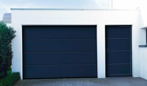 Garage Door Systems Ballymena DuraTherm Sectional L Rib Steel Blue