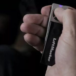 Hand holding a handset