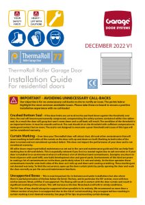 Screenshot of ThermaRoll Fitting Instructions