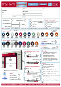 Screenshot of ThermaRoll Order Form