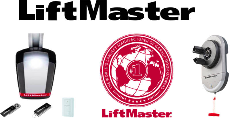Liftmaster logo and products